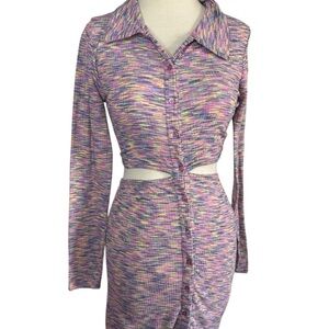 J for Justify Multicolor Long Sleeve Dress